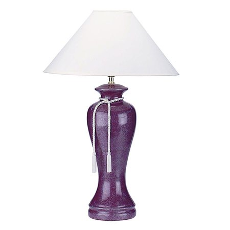 YHIOR 35 in. Ceramic Table Lamp - Burgundy YH2629418